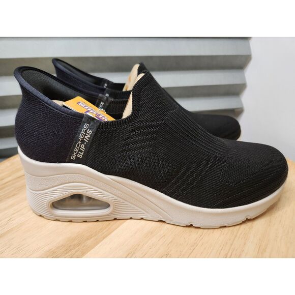 Skechers Slip-Ins Hands Free Women’s Size 11 Black Memory Foam Sneakers - Picture 4 of 11